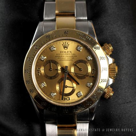 rolex daytona gold face